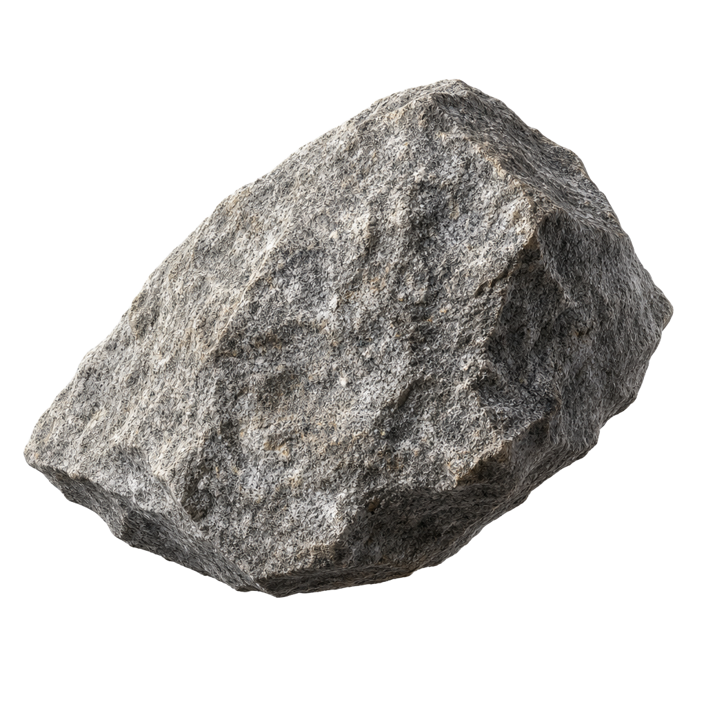 A rock, floating in the void